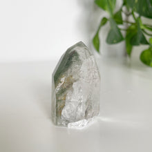 Load image into Gallery viewer, GREEN PHANTOM QUARTZ POINT FROM BRAZIL | 3 x 4.9cm | 58grams