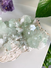Load image into Gallery viewer, GREEN APOPHYLLITE WITH STILBITE AND SCOLOCITE SPECIMEN | 10.5 x 12.3cm | 909 grams