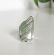 Load image into Gallery viewer, GREEN PHANTOM WITH QUARTZ POINT FROM BRAZIL | 1.9 x 2.8cm | 14grams
