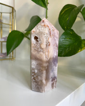 Load image into Gallery viewer, HIGH QUALITY PINK AMETHYST POINT WITH QUARTZ FORMATION | 4 x 10.9CM | 304GRAMS