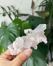 Load image into Gallery viewer, SACRED PINK LEMURIAN QUARTZ CLUSTER FROM COLOMBIA | 9.9CM IN LENGTH | 125grams
