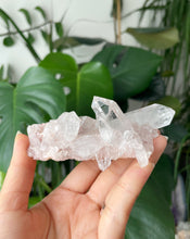 Load image into Gallery viewer, SACRED PINK LEMURIAN QUARTZ CLUSTER FROM COLOMBIA | 9.9CM IN LENGTH | 125grams