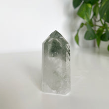Load image into Gallery viewer, GREEN PHANTOM QUARTZ POINT FROM BRAZIL | 3 x 6.4cm | 68grams