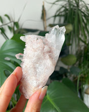 Load image into Gallery viewer, SACRED PINK LEMURIAN QUARTZ CLUSTER FROM COLOMBIA | 9.9CM IN LENGTH | 125grams