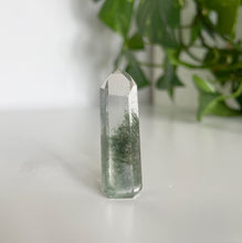 Load image into Gallery viewer, GREEN PHANTOM WITH QUARTZ POINT FROM BRAZIL | 1.4 x 4.4cm | 13grams