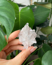 Load image into Gallery viewer, SACRED PINK LEMURIAN QUARTZ CLUSTER WITH CHLORITE INCLUSIONS | 3.7 x 5.5cm | 19grams