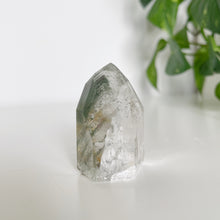 Load image into Gallery viewer, GREEN PHANTOM QUARTZ POINT FROM BRAZIL | 3 x 4.9cm | 58grams