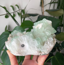 Load image into Gallery viewer, GREEN APOPHYLLITE WITH STILBITE AND SCOLOCITE SPECIMEN | 10.5 x 12.3cm | 909 grams