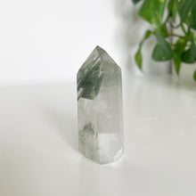 Load image into Gallery viewer, GREEN PHANTOM QUARTZ POINT FROM BRAZIL | 3 x 6.4cm | 68grams