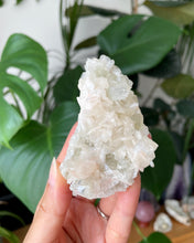 Load image into Gallery viewer, CLEAR & VERY PALE GREEN APOPHYLLITE WITH PEACH STILBITE | 3.9 x 7.1cm | 108grams
