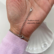 Load image into Gallery viewer, Black Tourmaline Bracelet: Stainless Steel Adjustable Healing Crystal