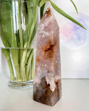 Load image into Gallery viewer, Pink Amethyst Obelisk From Brazil - A - 5 x 20.5cm (Very slight imperfect tip/ With Iron inclusion)