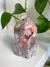 Load image into Gallery viewer, UNIQUE DRUZY BUBBLE PATTERN PINK AMETHYST TOWER | 5.3 x 9.6cm | 349GRAMS
