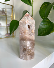 Load image into Gallery viewer, HIGH QUALITY PINK AMETHYST POINT WITH QUARTZ FORMATION  | 4 x 10.9CM | 304GRAMS
