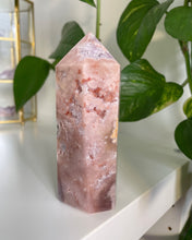 Load image into Gallery viewer, HIGH QUALITY PINK AMETHYST TOWER WITH LILAC AMETHYST | 3.8 x 11.1cm |  258 GRAMS
