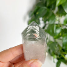 Load image into Gallery viewer, GREEN PHANTOM QUARTZ POINT FROM BRAZIL | 3 x 6.4cm | 68grams
