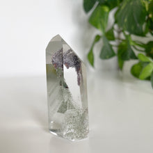 Load image into Gallery viewer, GREEN PHANTOM QUARTZ POINT FROM BRAZIL | 2.3 x 6.6cm | 75grams
