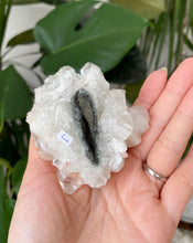 Load image into Gallery viewer, APOPHYLLITE WITH PEACH STILBITE | FYI - ONE SLIGHTLY LOOSE POINT | 7.6cm | 143grams
