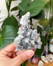 Load image into Gallery viewer, CHALCEDONY SPECIMEN WITH APOPHYLLITE POINTS | 5.4 x 8cm | 74grams
