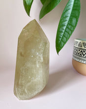 Load image into Gallery viewer, NATURAL CHAMPANGE CITRINE TOWER FROM BRAZIL-  8 x 15cm | 1114 Grams | WITH RAINBOWS | SMALL ROUGH PART AT THE BACK CAUSED BY NATURAL FORMATION
