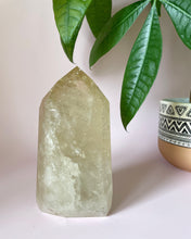 Load image into Gallery viewer, NATURAL CHAMPANGE CITRINE TOWER FROM BRAZIL-  8 x 15cm | 1114 Grams | WITH RAINBOWS | SMALL ROUGH PART AT THE BACK CAUSED BY NATURAL FORMATION
