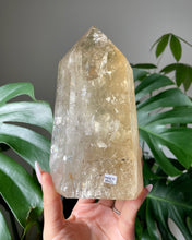 Load image into Gallery viewer, NATURAL CHAMPANGE CITRINE TOWER FROM BRAZIL-  8 x 15cm | 1114 Grams | WITH RAINBOWS | SMALL ROUGH PART AT THE BACK CAUSED BY NATURAL FORMATION
