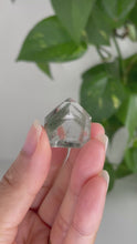 Load and play video in Gallery viewer, GREEN PHANTOM WITH QUARTZ POINT FROM BRAZIL | 1.9 x 2.1cm | 8grams
