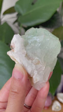 Load and play video in Gallery viewer, GREEN APOPHYLLITE SPECIMEN | 6.7 x 7.1cm | 133grams
