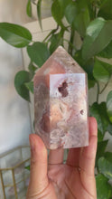 Load and play video in Gallery viewer, UNIQUE DRUZY BUBBLE PATTERN PINK AMETHYST TOWER | 5.3 x 9.6cm | 349GRAMS
