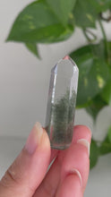 Load and play video in Gallery viewer, GREEN PHANTOM WITH QUARTZ POINT FROM BRAZIL | 1.4 x 4.4cm | 13grams
