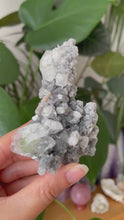Load and play video in Gallery viewer, CHALCEDONY SPECIMEN WITH APOPHYLLITE POINTS | 5.4 x 8cm | 74grams
