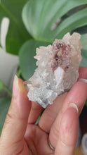 Load and play video in Gallery viewer, GEMMY APOPHYLLITE, PEACH STILBITE AND RED HEMATITE - F | 3.2 x 5.8cm | 43grams
