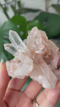 Load and play video in Gallery viewer, PINK SAMADHI HIMALAYAN QUARTZ CLUSTER | 6x7cm | 90grams
