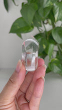 Load and play video in Gallery viewer, GREEN PHANTOM QUARTZ POINT FROM BRAZIL | 1.9 x 4cm | 22grams
