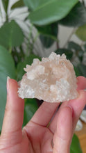 Load and play video in Gallery viewer, GEMMY APOPHYLLITE, PEACH STILBITE AND RED HEMATITE - C | 3.8 x 5.2cm | 70grams
