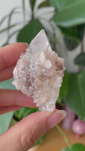 Load and play video in Gallery viewer, GEMMY APOPHYLLITE, PEACH STILBITE AND RED HEMATITE - B | 5.3cm In Length | 40grams
