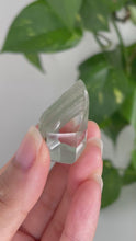 Load and play video in Gallery viewer, GREEN PHANTOM WITH QUARTZ POINT FROM BRAZIL | 1.9 x 2.8cm | 14grams
