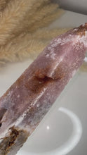 Load and play video in Gallery viewer, Pink Amethyst Obelisk From Brazil - A - 5 x 20.5cm (Very slight imperfect tip/ With Iron inclusion)
